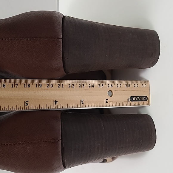 See by Chloe Genuine‎ Brown Leather Heeled Boots Size 7/38 - Picture 15 of 16